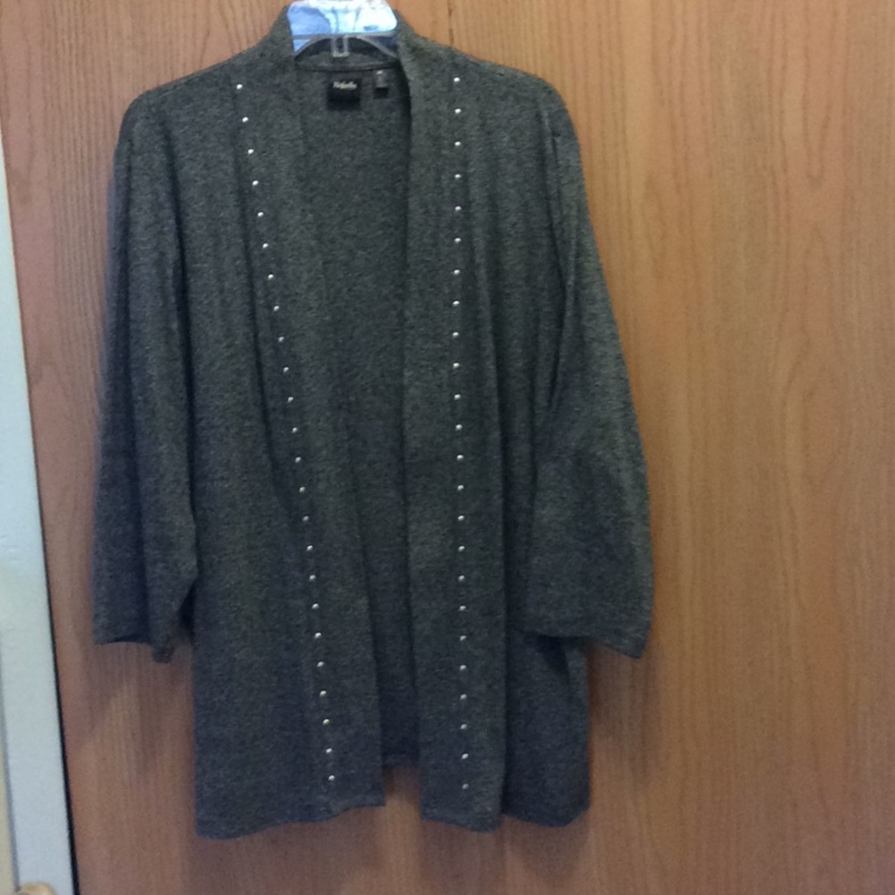 3/4 length sweater, grey